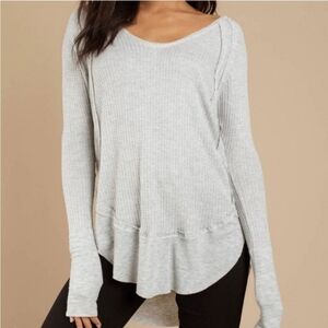 Free People Catalina Grey Thetmal Sz Xs